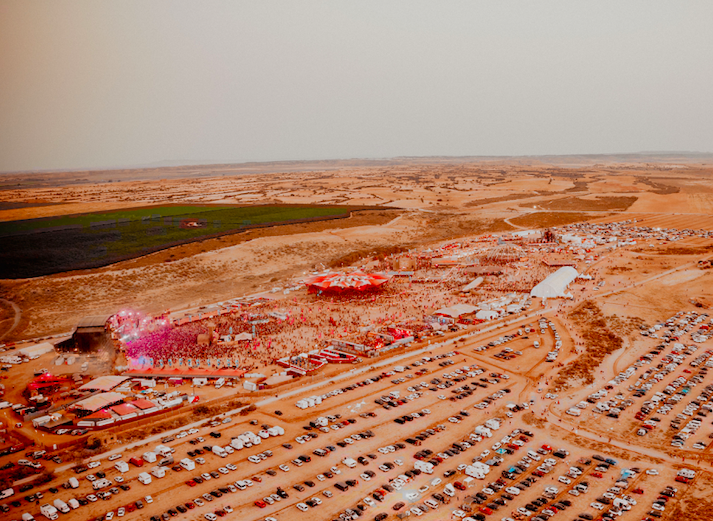 Monegros Desert Festival 2024 from the air by Toni Villena